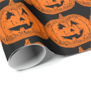 Recherche de humour halloween papier cadeau Citrouille
