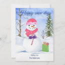 Recherche de arbre de noël rose cartes postales Bonhomme