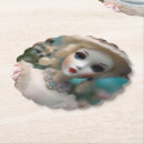 Recherche de poupée dessous de verres Porcelaine