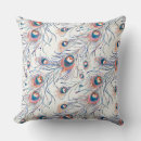 Recherche de paon blanc coussins Motif