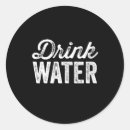 Suche nach trinkwasser aufkleber Wasser trinken