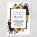 Recherche de douche nuptiale de tournesol bleu invitations Pour tous