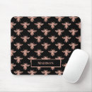 Recherche de abeille vintage tapis souris Rose