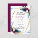 Recherche de floral répétition dîner invitations Violet