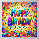 Recherche de gâteau joyeux anniversaire posters Célébrer