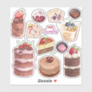 Suche nach erdbeerkuchen aufkleber Süß