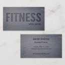 Recherche de forme physique cartes visite Instructeur