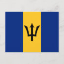 Recherche de drapeau des barbade cartes postales Bajan