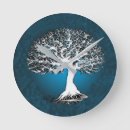 Recherche de arbre la vie horloges Bleu