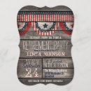 Recherche de rustic retirement party invitations Bois