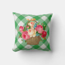 Recherche de vert et blanc coussins Vintage