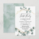 Recherche de confirmation garçon cartes invitations Eucalyptus