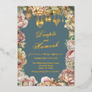 Recherche de floral bleu mariage invitations Fleurs d'eau