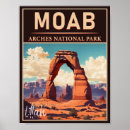 Recherche de vintage utah poster Arches parc national