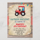 Recherche de tracteur rouge invitations Fête de la ferme