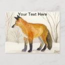 Suche nach red fox postkarten Aquarell