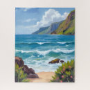 Suche nach blaue wellen puzzle Tropisch
