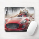 Recherche de vieille voiture tapis souris Rouge
