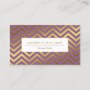 Recherche de chevron or cartes visite Moderne