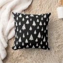 Recherche de noël scandinave coussins Noir et blanc