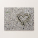 Suche nach herz sand puzzle Liebe