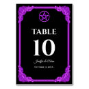 Recherche de halloween mariage table cartes Violet