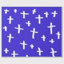 Recherche de croix blanche papier cadeau Bleu
