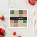 Recherche de patchwork serviettes Tartan