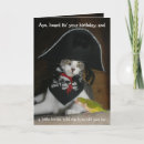 Recherche de chat pirate vœux cartes Humour