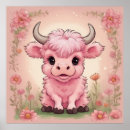 Recherche de vache rose posters Vache des hautes terres