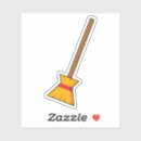 Recherche de sorcière sur le balai autocollants Broom