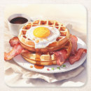 Recherche de gaufre dessous de verres Petit déjeuner
