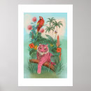 Suche nach rosa papagei poster Bunt