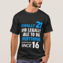 Recherche de 21ème anniversaire tshirts Drôle
