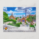 Recherche de güell de parc cartes postales Gaudi