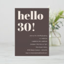 Recherche de de 30 ans anniversaire invitations Tendance
