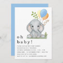 Recherche de elephant baby shower garçon invitations Jungle