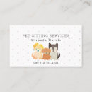 Recherche de dog sitter cartes visite Simple
