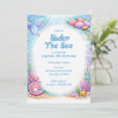 Recherche de océan anniversaire invitations Fête de sirène