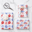 Recherche de ballon rouge papier cadeau Patriotique