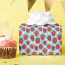 Recherche de fraises papier cadeau Motif