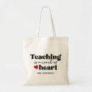 Recherche de conception mignonne tote bags Teacher