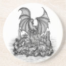 Recherche de dragon bleu dessous de verres Gothique