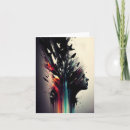 Recherche de visage coloré cartes postales Motif