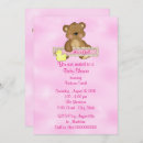 Recherche de nounours baby shower fille invitations Ours de nounours