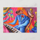 Recherche de piano jazz cartes postales Pianiste