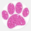 Recherche de pawprints autocollants Empreintes de pattes
