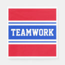 Recherche de bleu et blanc serviettes Rouge