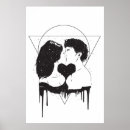 Recherche de coeur géométrique posters Amour