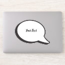 Recherche de bulle pensée autocollants Amusant